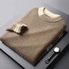 Men's color matching casual business sweater