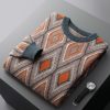 Men's casual business ethnic pattern autumn and winter sweater