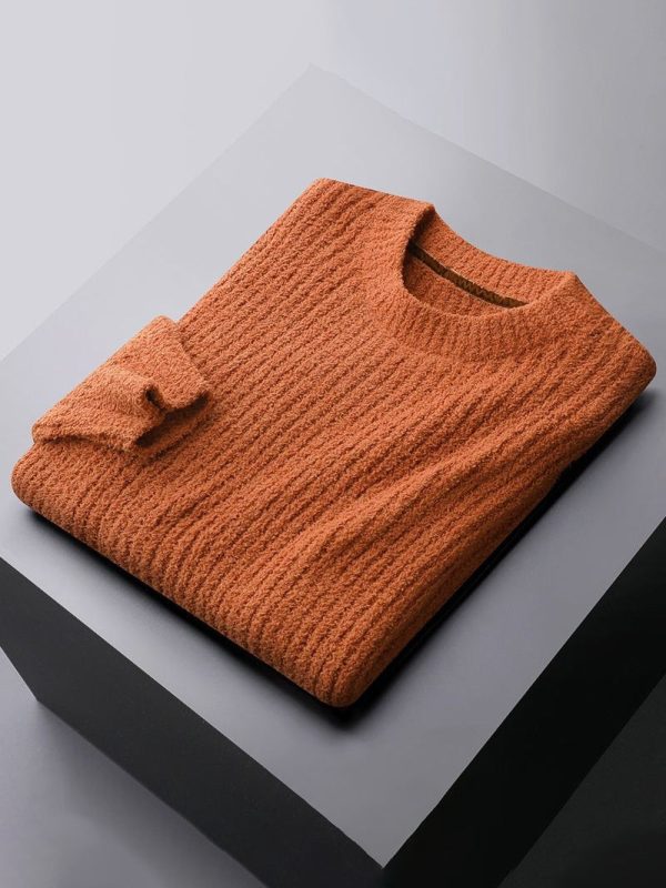 Men's solid color business high-end casual sweater