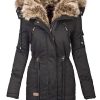 Women's slim zipper mid-length down jacket