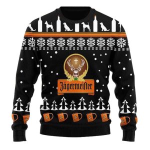 Men's Jagermeister 3D Print Ugly Christmas Sweatshirt / [blueesa] /