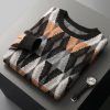 Knitted jacquard retro cashmere sweater