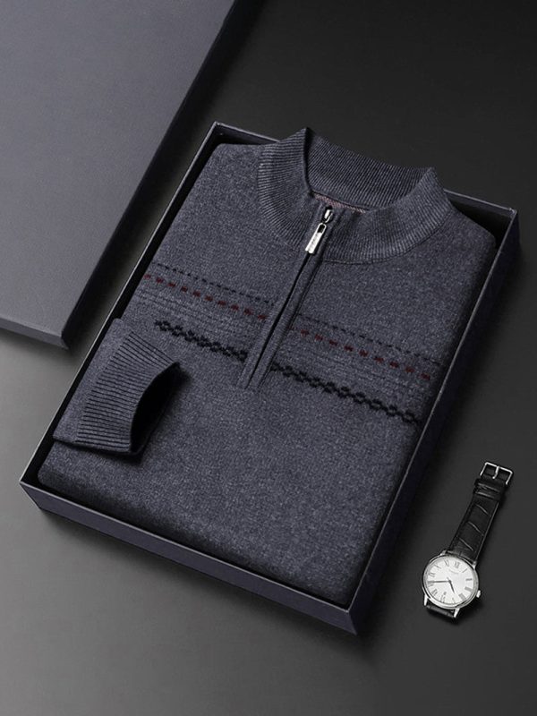 Men's Fashion Business Tri Color Autumn/Winter Sweater