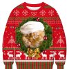 Unisex 3D Animal Sloth Print Christmas Sweatshirt / [blueesa] /