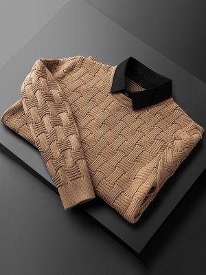 Men's fashionable tricolor autumn and winter sweater