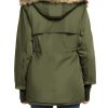 Women's Hooded Woolen Coat Faux Fur Jacket