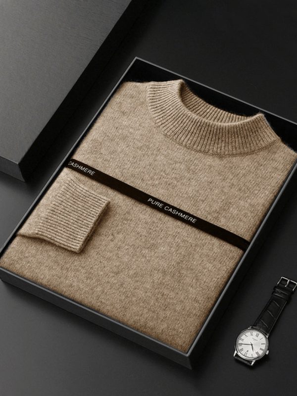 Men's casual autumn/winter khaki sweater