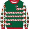 Unisex 3D Cucumber Can Print Christmas Sweatshirt / [blueesa] /