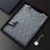 Men's solid color business casual sweater