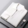 Men's lapel casual business sweater