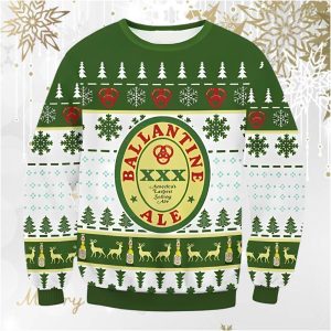 Men's Ballantine Ale Beer 3D Print Ugly Christmas Sweatshirt / [blueesa] /