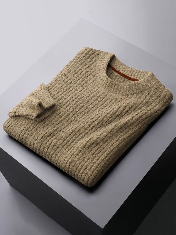 Men's solid color business high-end casual sweater