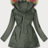 Color Khaki Ladies Winter Parka