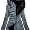 Winter stitched jacket gray/black