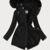 Ladies Winter Parker Black