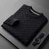 Men's solid color casual business sweater