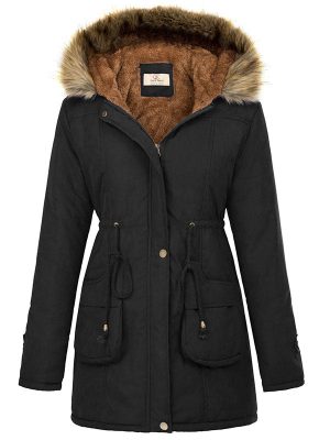 Women's hooded warm winter jacket