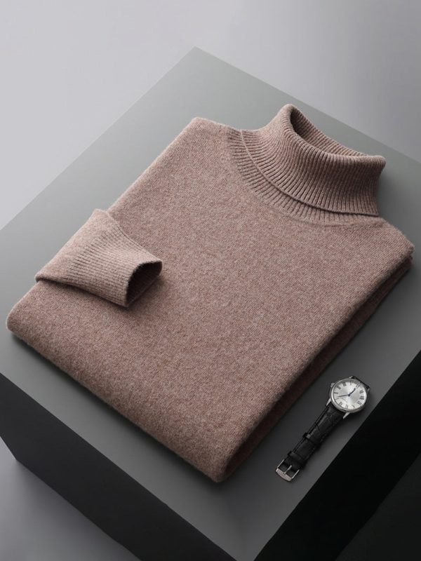 Men's six color solid color business simple high-end casual sweater