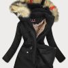 Ladies winter jacket black