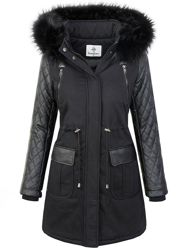 Women's winter coat warm lining parka coat