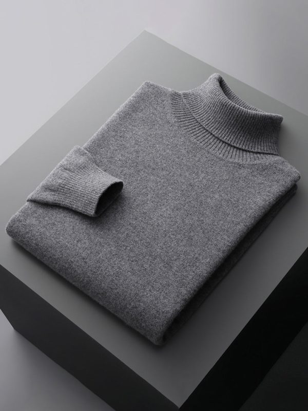 Men's six color solid color business simple high-end casual sweater