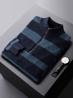 Men's high-quality sweater round neck pullover