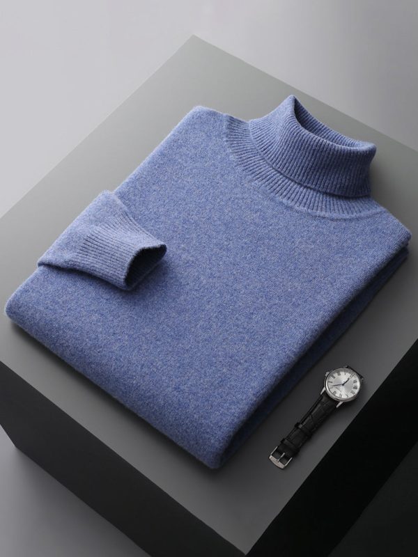 Men's six color solid color business simple high-end casual sweater