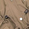 Women's parka with dark beige lining
