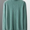 Men's solid color high-end three color business casual sweater