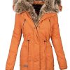 Women's slim zipper mid-length down jacket