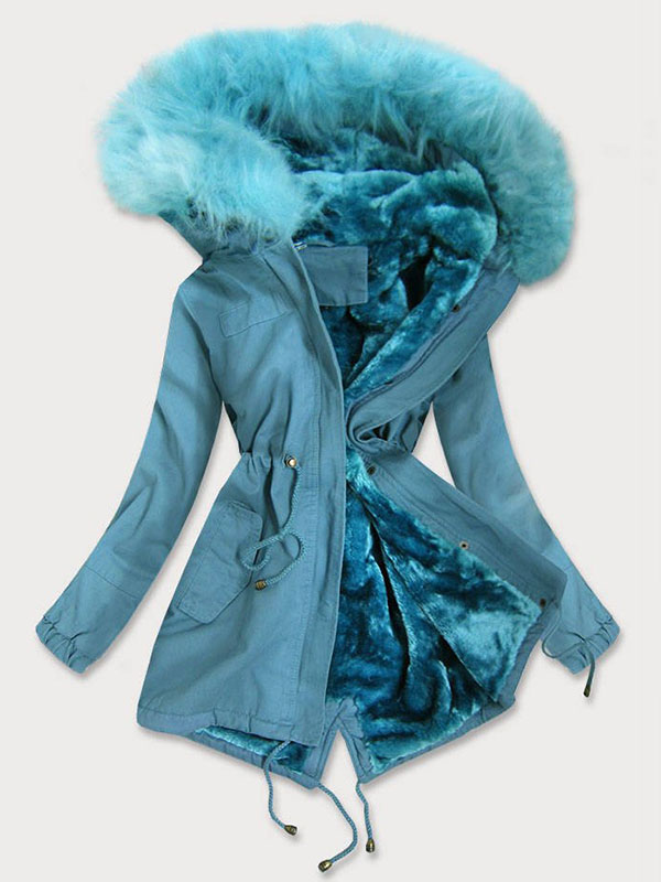 Women's winter parka blue