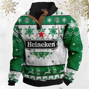 Men's Ugly Christmas Sweatshirt Heineken Beer Buttons Daily Tops / [blueesa] /