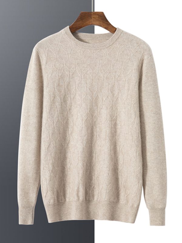 Men's solid color business casual sweater