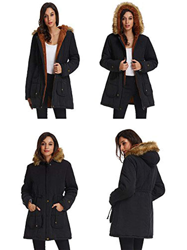 Women's hooded warm winter jacket