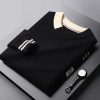 Men's color matching casual business sweater