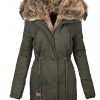 Women's slim zipper mid-length down jacket