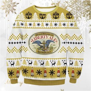 Men's Anchor Brewing Liberty Ale Beer 3D Print Ugly Christmas Sweatshirt / [blueesa] /