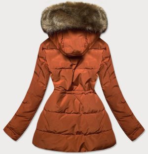 Ladies orange/brown winter parka