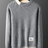 Men's color matching casual business sweater