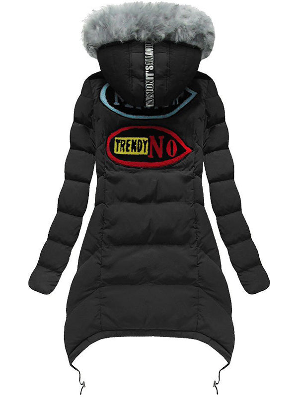 Ladies winter print jacket