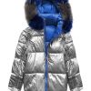 Ladies reversible blue jacket