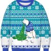 Unisex 3D Cucumber Can Print Christmas Sweatshirt / [blueesa] /