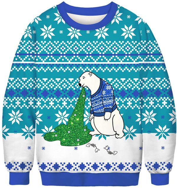 Unisex 3D Cucumber Can Print Christmas Sweatshirt / [blueesa] /