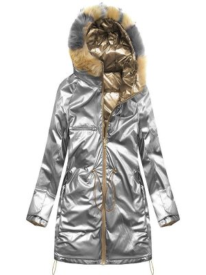 Ladies reversible gold jacket