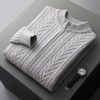 Men's casual business solid color sweater