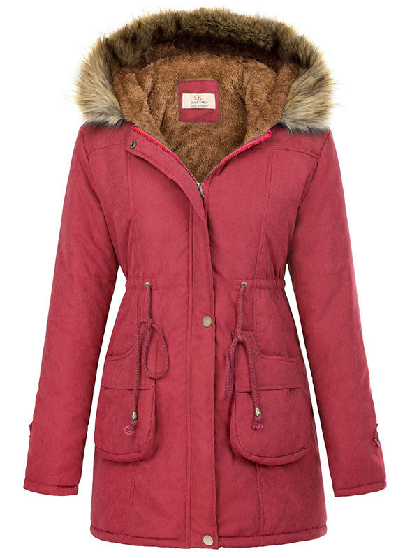 Women's hooded warm winter jacket