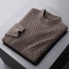 Men's solid color business simple high-end casual sweater