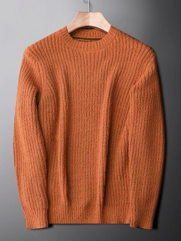 Men's solid color business high-end casual sweater