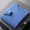 Men's tricolor business simple high-end casual sweater