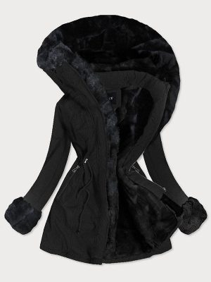 Autumn and winter fur black parker